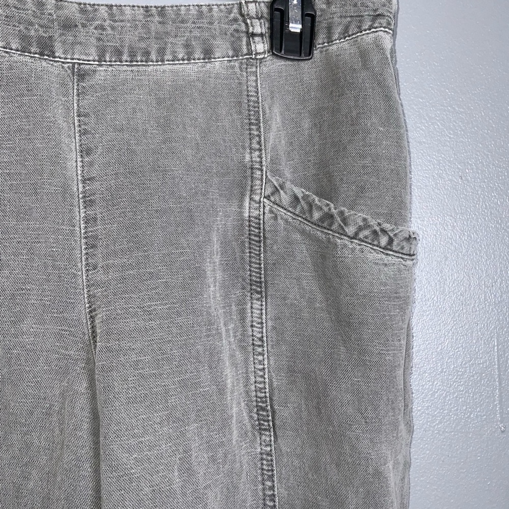 C&C California Gray Women’s Linen Blend Joggers Casual Pants Large - Picture 5 of 10